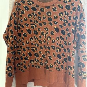 Eddie Bauer Leopard Print Sweater